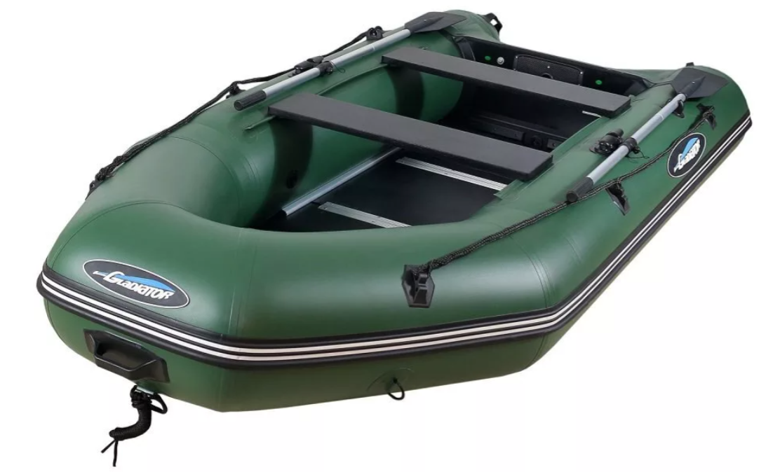 МОТОРНО-ГРЕБНАЯ ЛОДКА ПВХ GLADIATOR А 340 ТК С ФАНЕРНЫМ ПОЛОМ в Домодедово