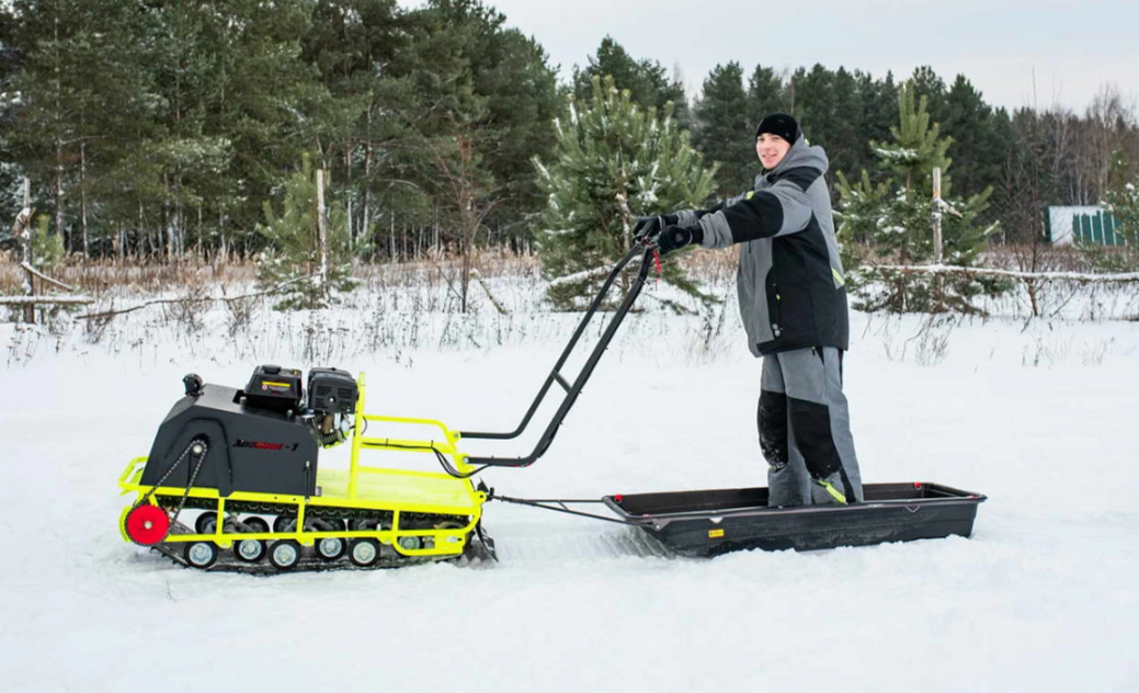 Мотобуксировщик Бурлак ХОЗЯИН-1 (капот ткань) в Домодедово