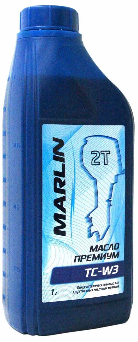 МАСЛО ПОЛУСИНТЕТИЧЕСКОЕ MARLIN ПРЕМИУМ 2Т, TC-W3, 1 ЛИТР в Домодедово