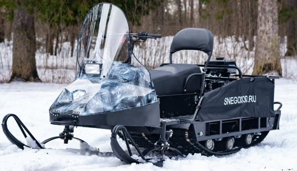 Миниснегоход Бурлак Егерь Экспедитор 15 л.с. , реверс, тормоз, капот белый в Домодедово