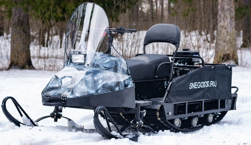 Миниснегоход Бурлак Егерь Экспедитор 15 л.с. , реверс, тормоз, капот белый в Домодедово