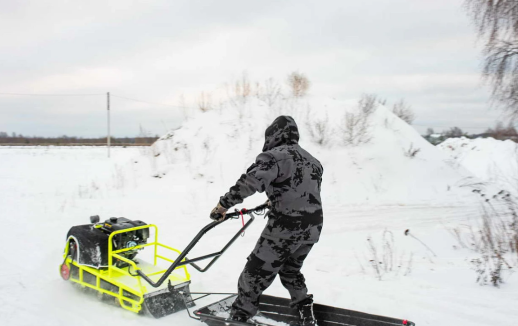 Мотобуксировщик Бурлак ХОЗЯИН-1 (капот ткань) в Домодедово