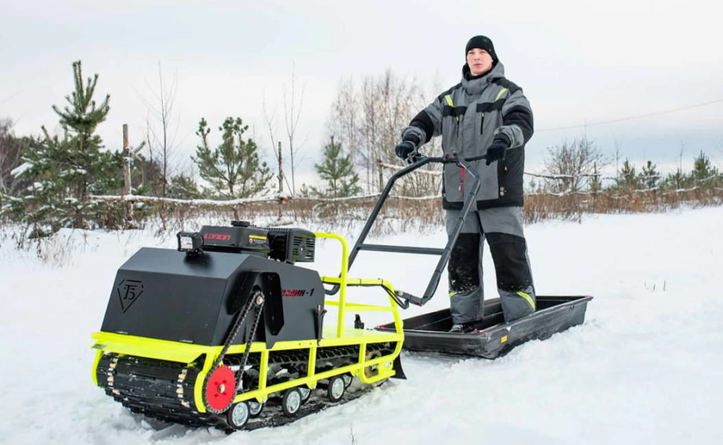Мотобуксировщик Бурлак ХОЗЯИН-1 (капот ткань) в Домодедово