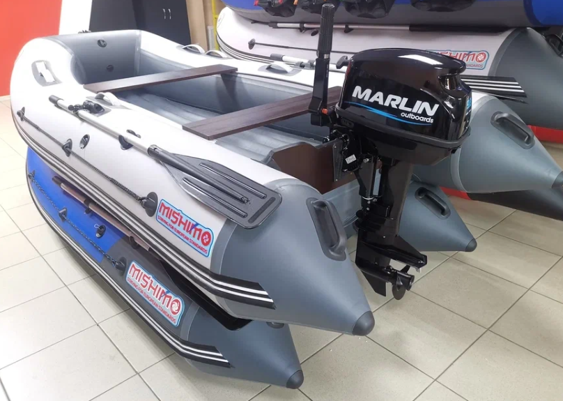 КОМПЛЕКТ ЛОДКА MISHIMO LITE 335 + МОТОР 9,8 Л.С. в Домодедово