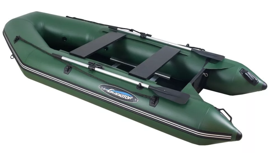 МОТОРНО-ГРЕБНАЯ ЛОДКА ПВХ GLADIATOR А 340 ТК С ФАНЕРНЫМ ПОЛОМ в Домодедово