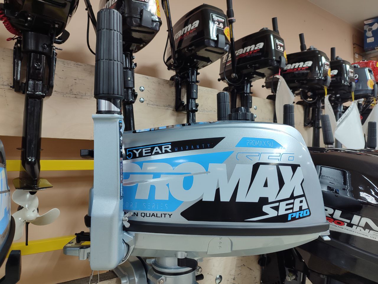 Лодочный мотор PROMAX SP5FHS (внешний бак 12 л) в Домодедово