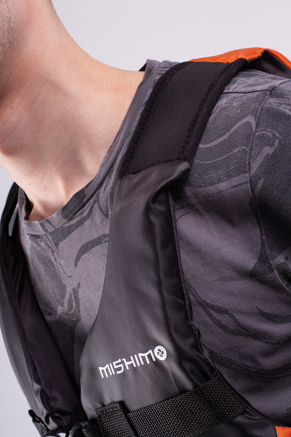 Жилет спасательный MISHIMO PRO Премиум качества Черно-оранжевый в Домодедово