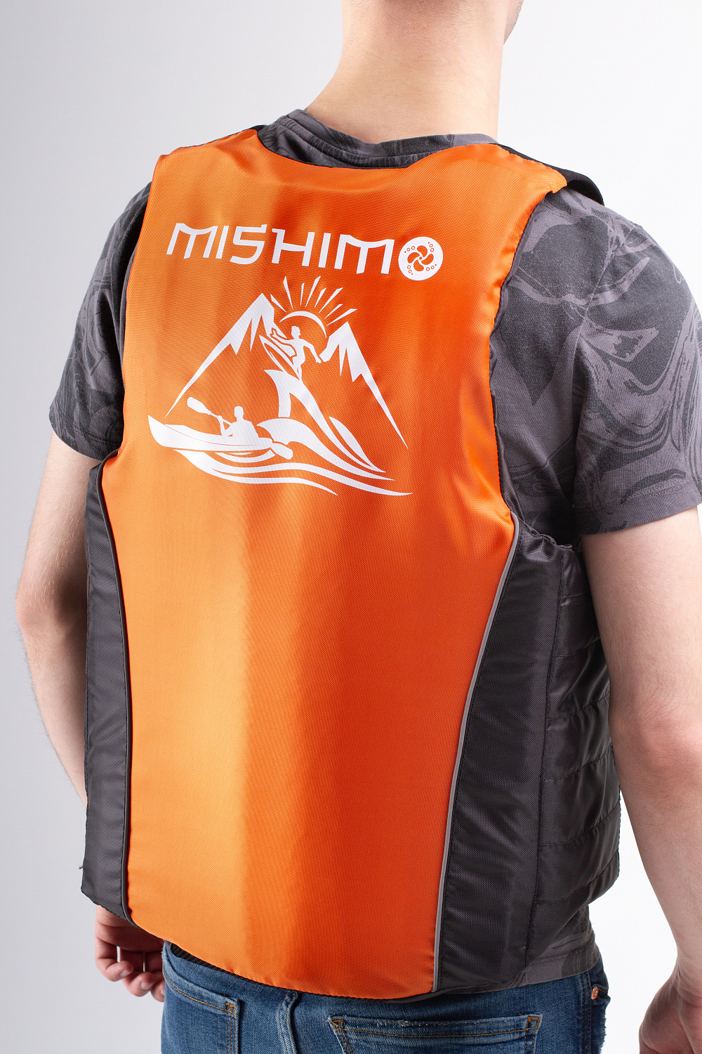 Жилет спасательный MISHIMO PRO Премиум качества Черно-оранжевый в Домодедово
